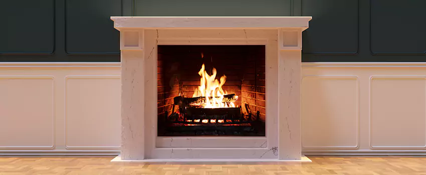 Open Flame Wood-Burning Fireplace Installation Services in Round Lake, Illinois