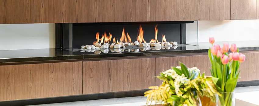 Double-height Fireplace Design Refurbishment in Round Lake, Illinois