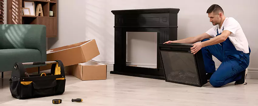 Old Rusted Metal Fireplace Repair And Replacement in Round Lake, IL